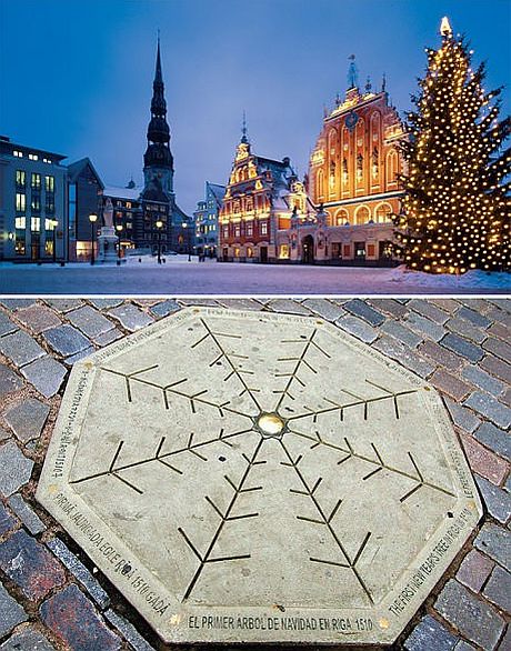 Juletræsplade I Riga